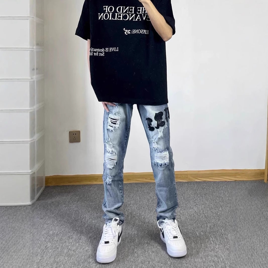 Herren Modische Oversized T-Shirt mit grafischem Print Echoarchiv