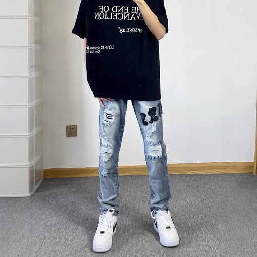 Herren Modische Oversized T-Shirt mit grafischem Print Echoarchiv