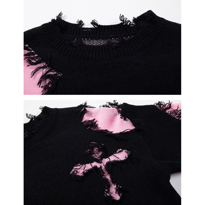 Damen Modischer Grobstrickpullover mit einzigartigem Zopfmuster Echoarchiv