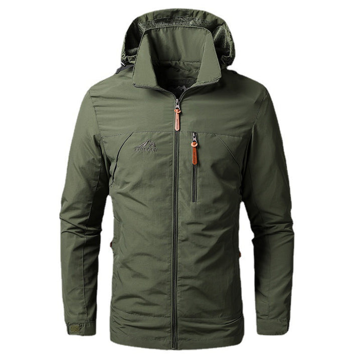 Herren nan leichte wasserabweisende Softshelljacke mit Kapuze und Sicherheitsreißverschluss Echo Archiv