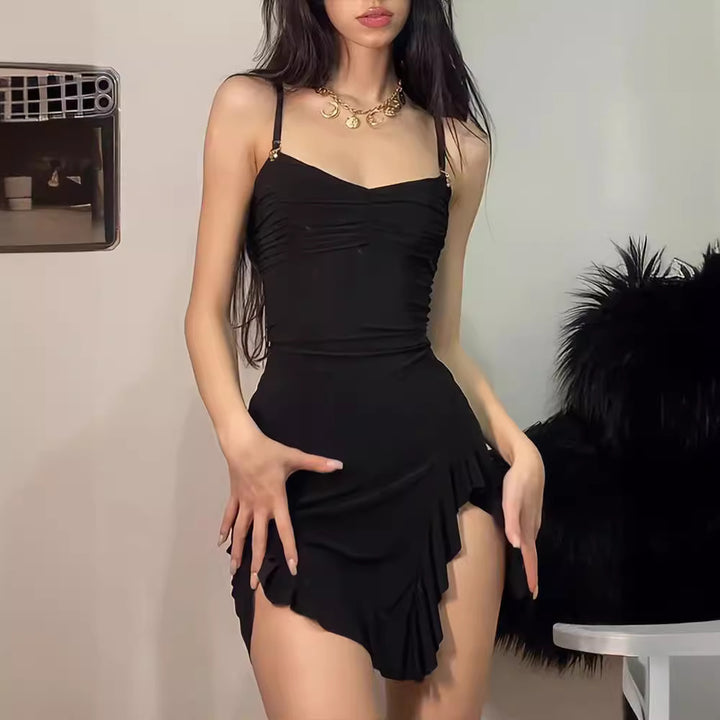 Damen Wickelkleid mit tiefem V-Ausschnitt und halbtransparenten Details Echo Archiv