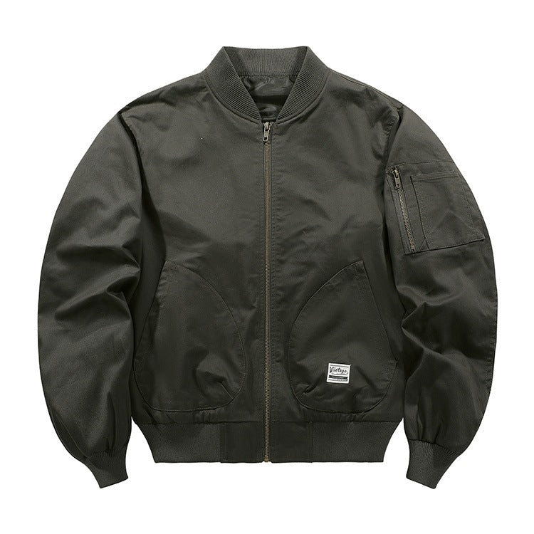 Herren Modische Bomberjacke mit praktischen Taschen Echo Archiv