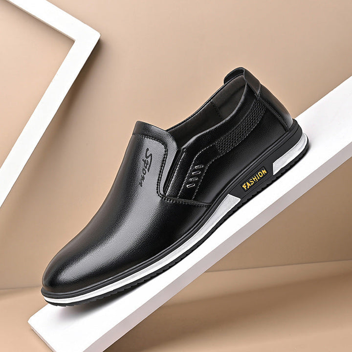 Herren Elegante Slip-On Lederschuhe mit rutschfestem Profil und atmungsaktiver Struktur Echoarchiv