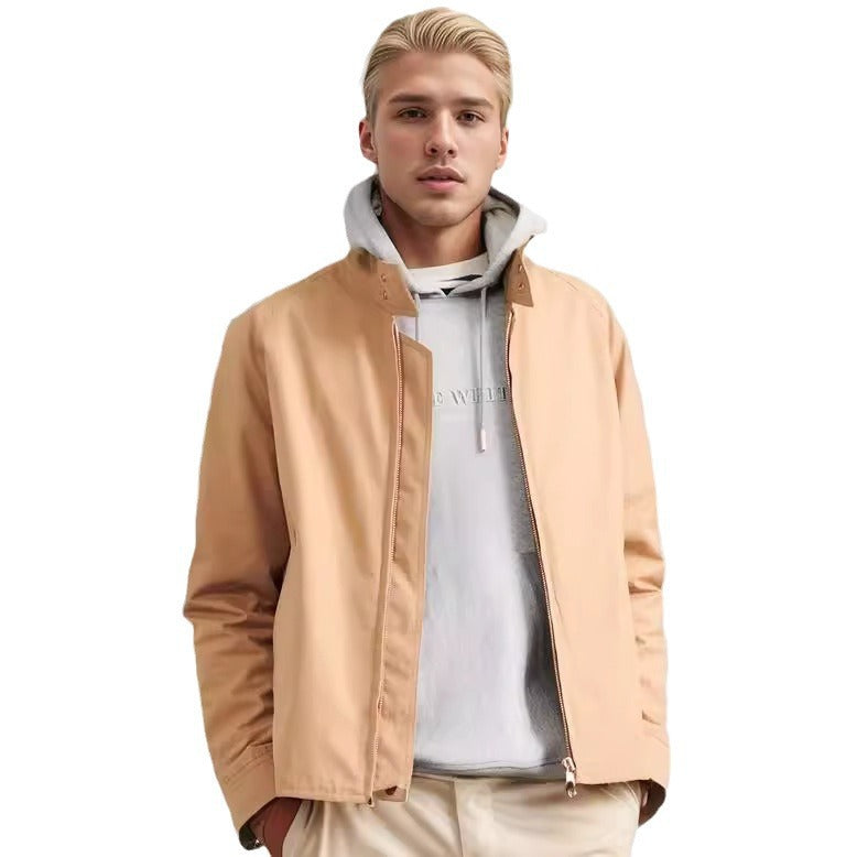 Herren moderne Bomberjacke mit innovativem Stehkragen Echoarchiv