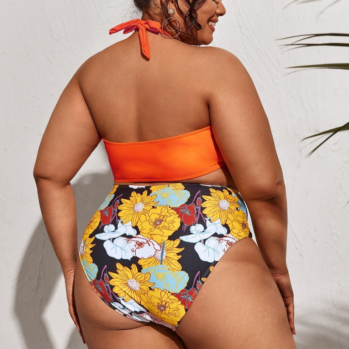 Damen Bikini-Set mit innovativem Schnitt und floralen Akzenten Echo Archiv