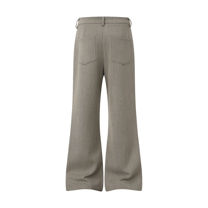 Damen Weite High‑Waist Culotte-Hose aus strukturierter Wollmischung Echoarchiv