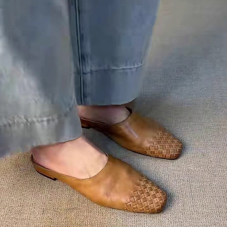Damen Mules mit geflochtenem Design und bequemer Sohle – Lioré