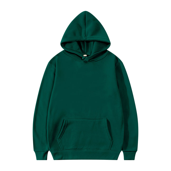 Unisex schlichter Kapuzenpullover mit Kängurutasche, gerippten Bündchen und relaxed Fit Echo Archiv