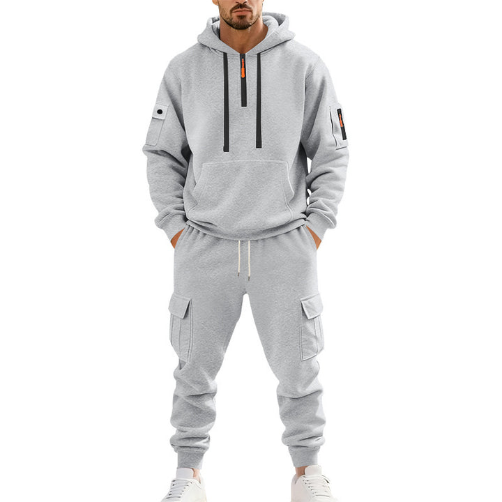 Herren Sportlicher Jogginganzug mit funktionalen Cargo-Taschen Echoarchiv