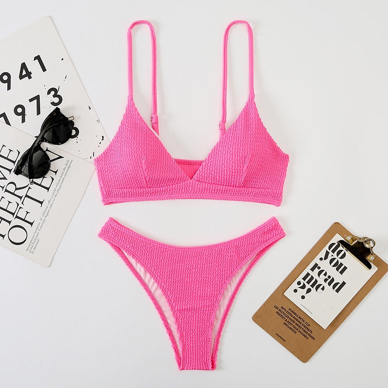 Damen Triangle-Bikini mit strukturiertem Stoff Echo Archiv