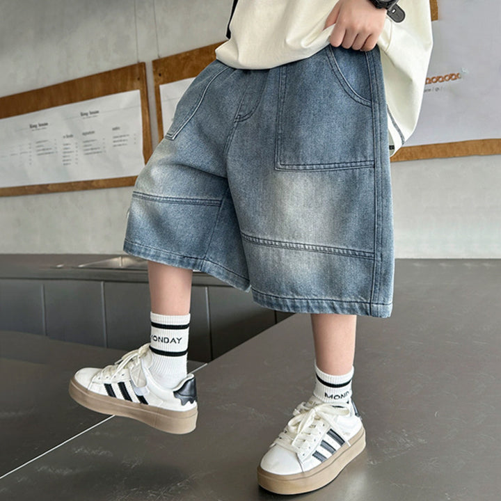 Jungen lässige Cargo-Shorts aus strapazierfähigem Denim Echo Archiv