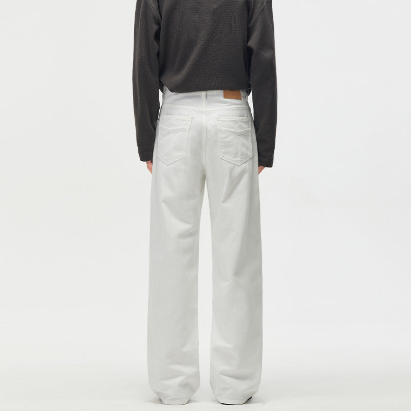 Herren Weitgeschnittene Chinohose aus Baumwoll-Twill mit tiefem Schritt Echo Archiv