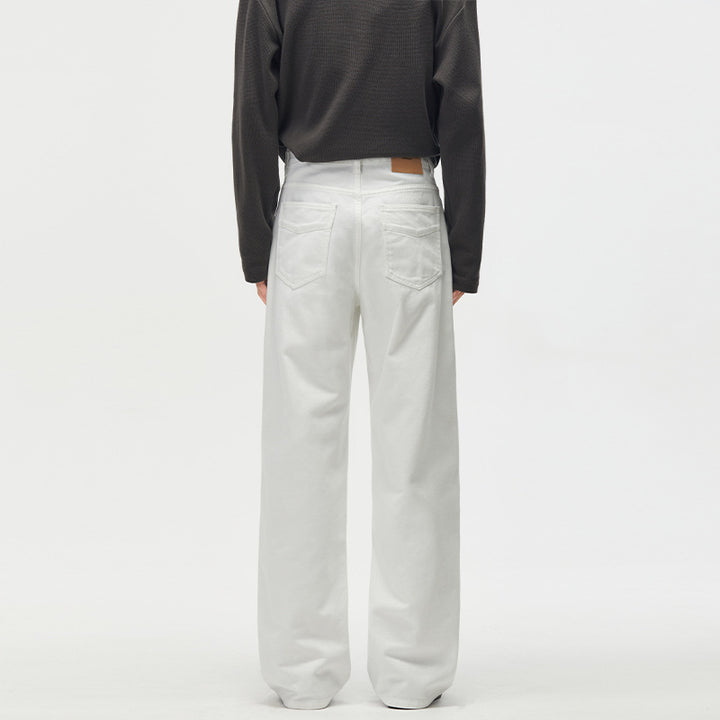 Herren Weitgeschnittene Chinohose aus Baumwoll-Twill mit tiefem Schritt Echo Archiv