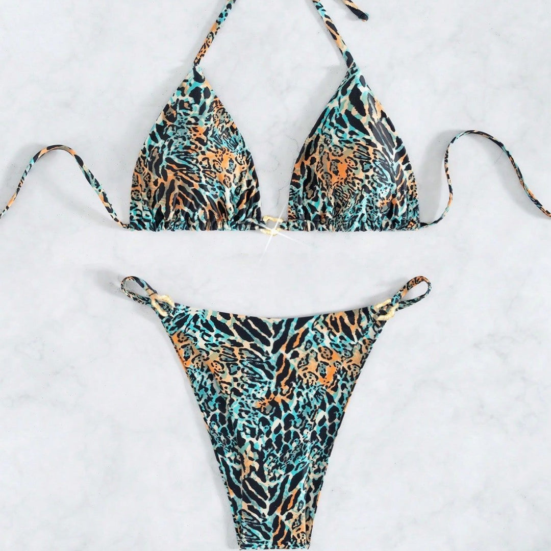 Damen Triangel-Bikini mit exotischem Tiermuster Echo Archiv