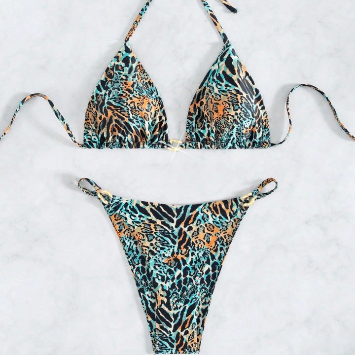 Damen Triangel-Bikini mit exotischem Tiermuster Echo Archiv