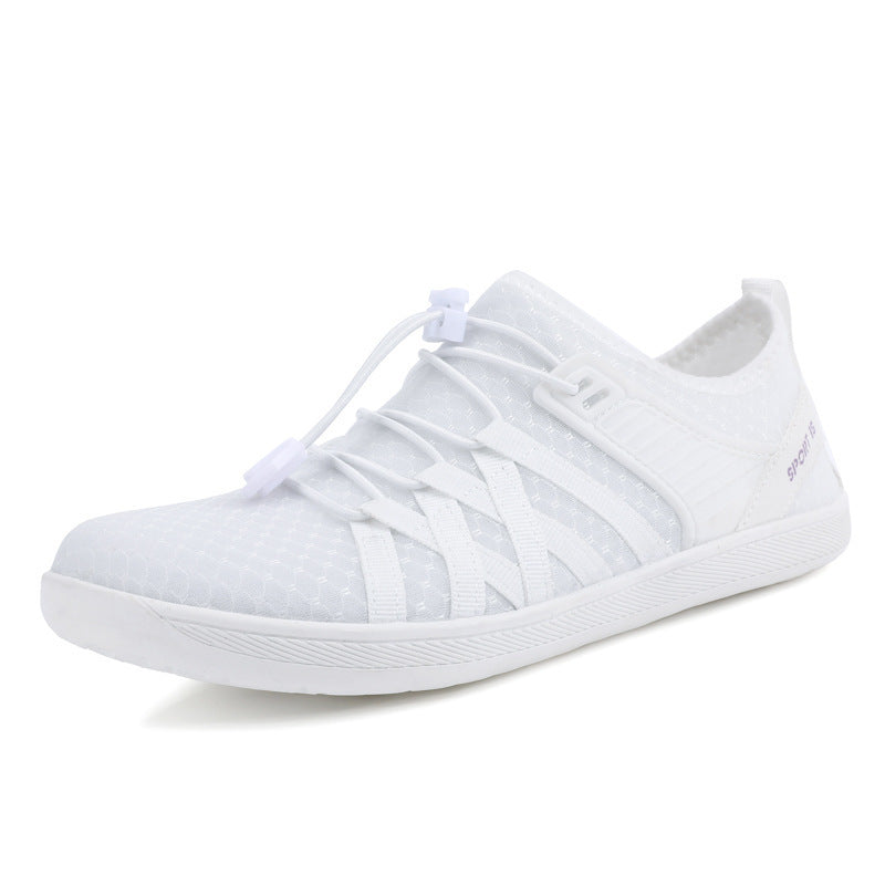 Unisex nan flacher Stadt-Sneaker mit Schnellzugverschluss, elastischem Strickoberteil und stoßabsorbierender Leichtsohle Echo Archiv