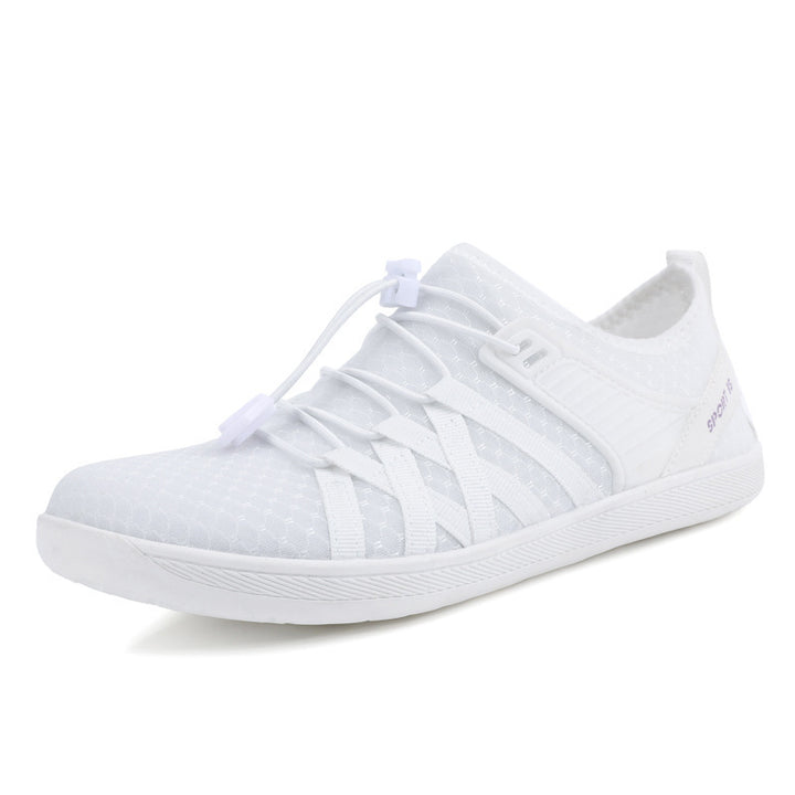 Unisex nan flacher Stadt-Sneaker mit Schnellzugverschluss, elastischem Strickoberteil und stoßabsorbierender Leichtsohle Echo Archiv