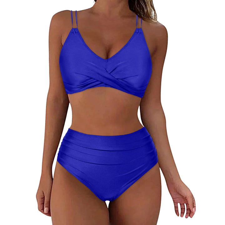 Damen Hochgeschnittenes Bikini-Set mit elegantem Wickeldesign Echo Archiv