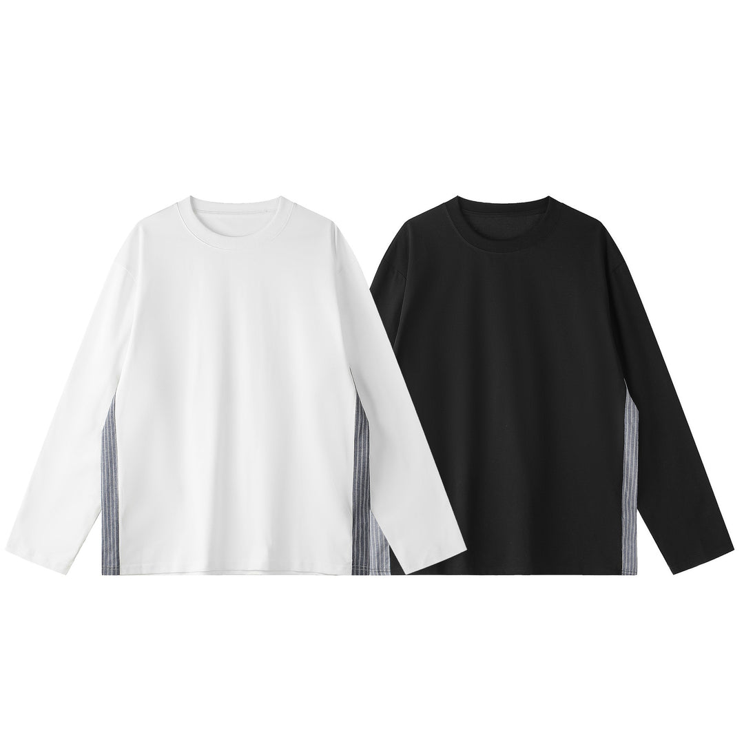 Unisex Oversize-Sweatshirt mit seitlichen Streifenpaneelen und Rundhals Echoarchiv