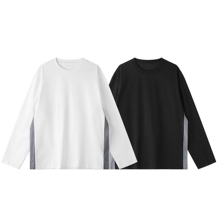 Unisex Oversize-Sweatshirt mit seitlichen Streifenpaneelen und Rundhals Echoarchiv