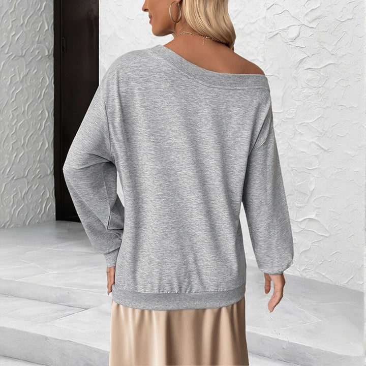 Damen Lässiger Sweatshirt mit Blumenapplikationen Echo Archiv