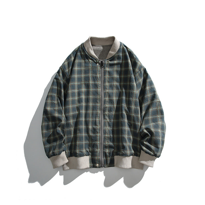 Unisex Boxy-Bomberjacke im Fischgrät-Look mit Rippbündchen, Pattentaschen und verdeckter Druckknopfblende Echo Archiv