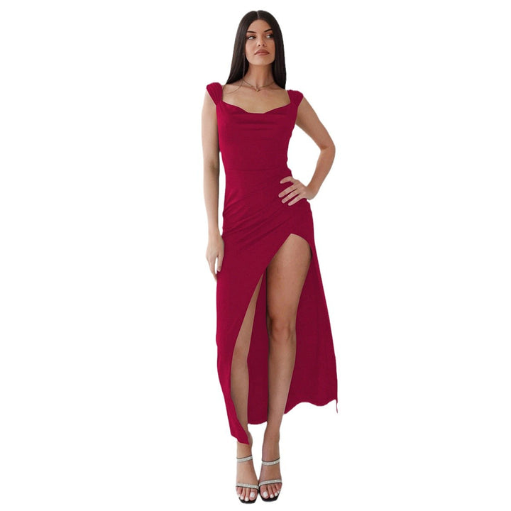 Damen Elegantes, figurbetontes Abendkleid mit seitlichem Schlitz Echo Archiv