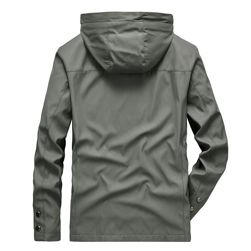 Herren Softshell-Adventurejacke mit Kapuze, atmungsaktiv und wind- sowie wasserabweisend Echo Archiv