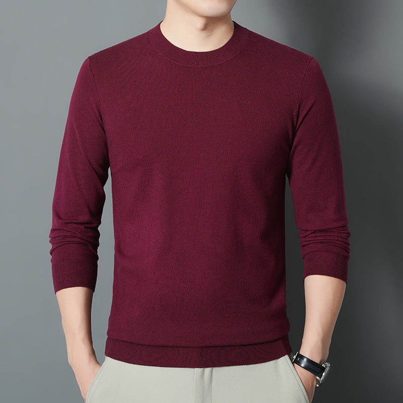 Herren Feiner Rundhalspullover aus Feinstrick mit schmaler Silhouette Echo Archiv