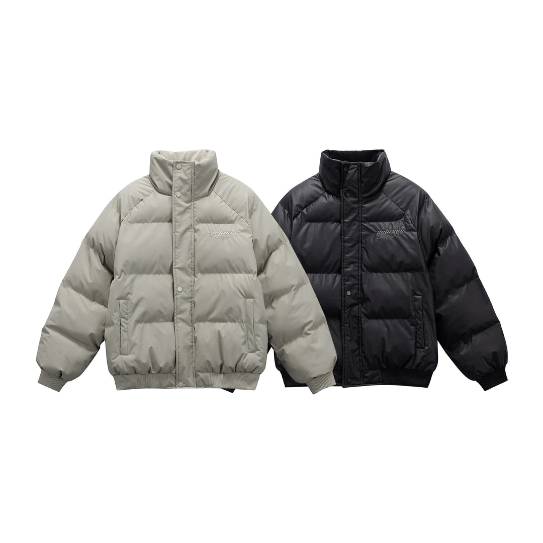 Damen Oversize gesteppte Steppjacke mit hohem Stehkragen und Rippbündchen Echoarchiv