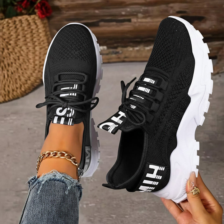 Damen Leichte und atmungsaktive Sport Sneakers mit elastischer Sohle – Lioré