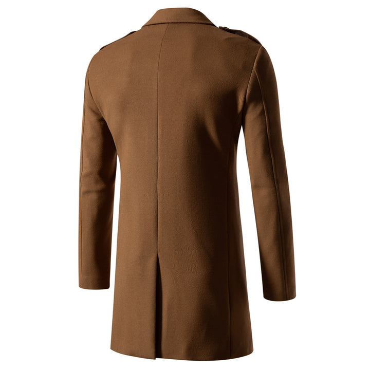 Herren klassischer Trenchcoat mit doppelter Knopfreihe und stylischen Details Echoarchiv
