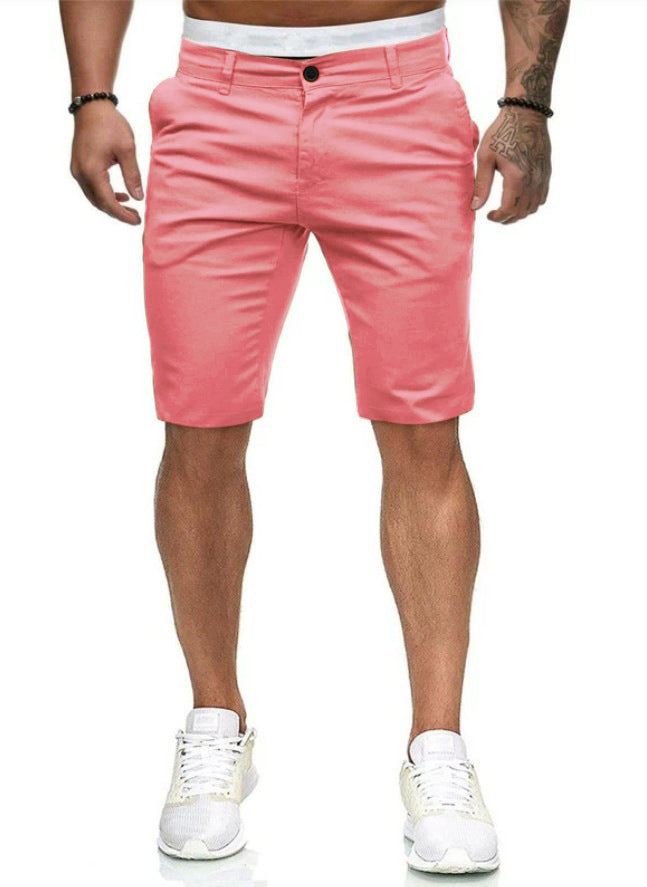 Herren klassische Chino-Shorts mit elastischem Bund und modischem Schnitt Echoarchiv