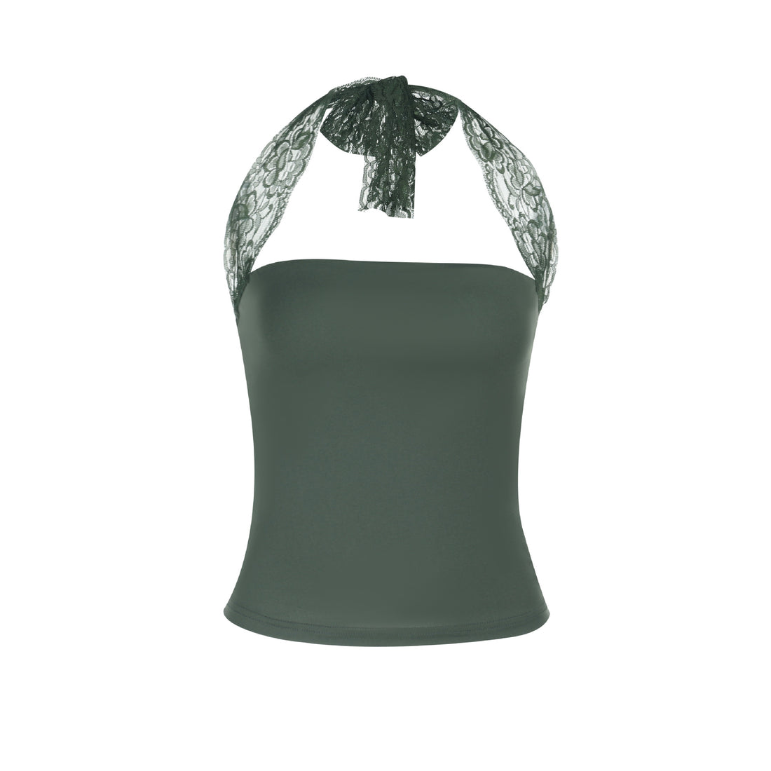 Damen Spitzen-Trägertop mit zartem Schnitt und figurformendem Design – Élovi