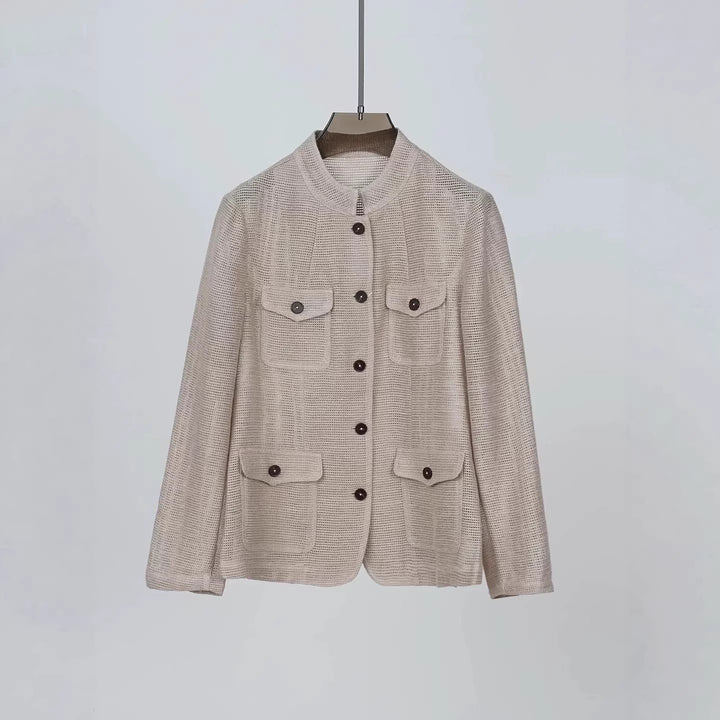 Damen Modische Jacke mit praktischen Taschen Echoarchiv