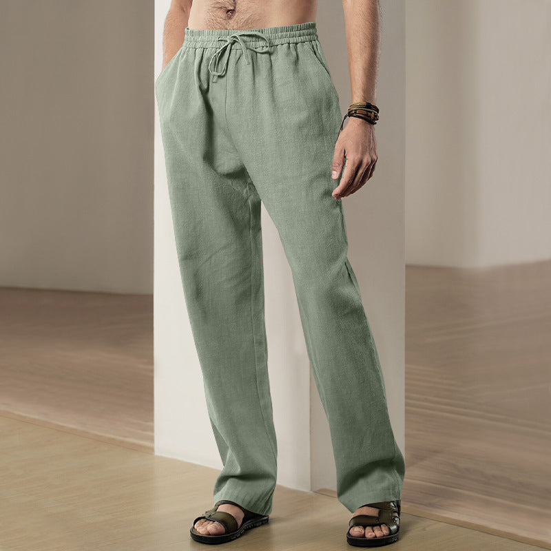 Herren lässige Freizeithose mit elastischem Bund und Seitentaschen Echoarchiv