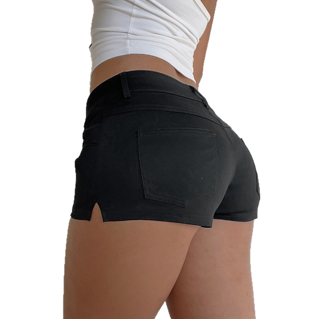 Damen trendige Shorts mit hohem Bund und elastischem Material Echo Archiv