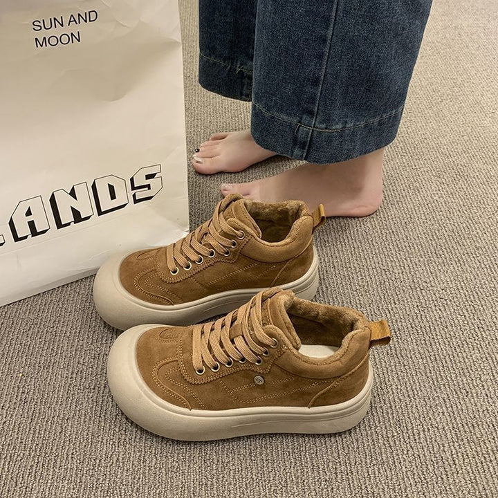 Damen Chunky Sneakers mit weichem Veloursleder und dämpfender Sohle Echo Archiv