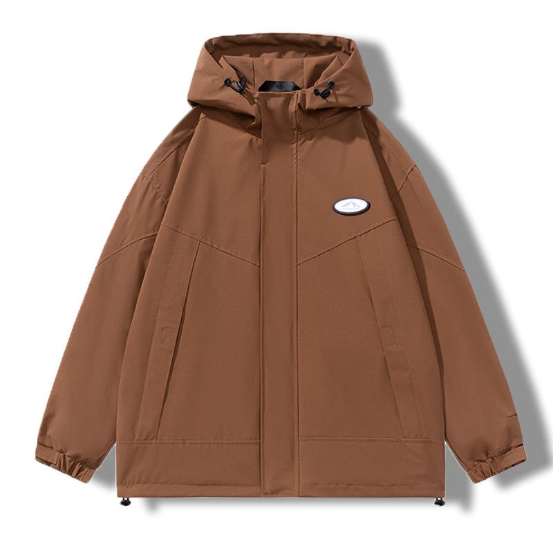 Herren Praktische Wetterjacke mit verstellbarem Kapuzen-design Echoarchiv