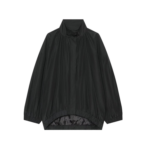 Damen Oversize Regenblouson im Cocoon‑Schnitt mit hohem Stehkragen und elastischem Saum Echo Archiv