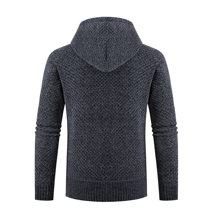 Herren nan gesteppte Kapuzenjacke mit wattierter Front, Strickärmeln und Teddyfutter Echo Archiv