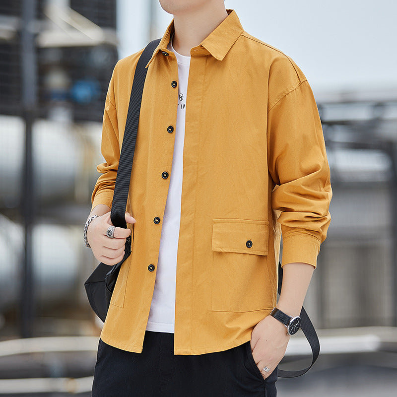 Herren lässige Utility-Jacke mit funktionalen Taschen und modernem Schnitt Echoarchiv