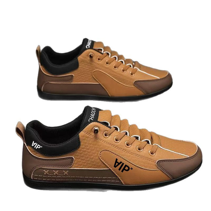 Herren Casual-Sneaker im Retro-Look mit geprägtem Obermaterial und kontrastierenden Overlays Echoarhiv