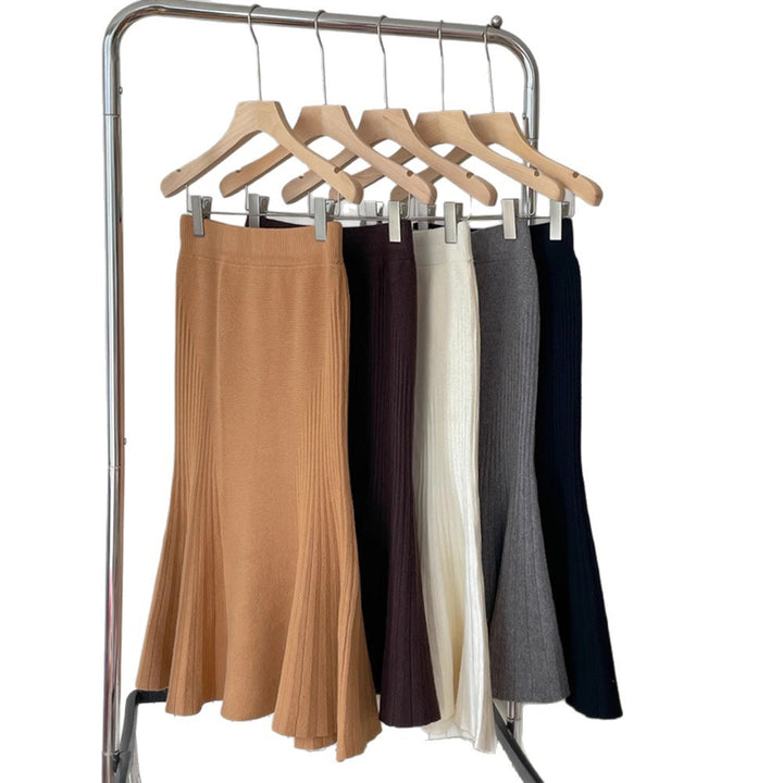 Damen Eleganter Plissee-Midirock Echo Archiv