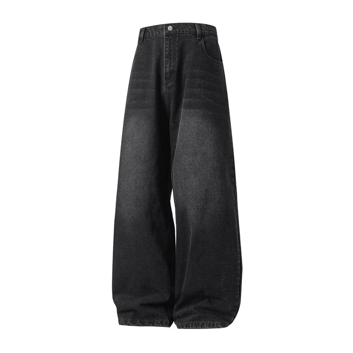 Damen Hochgeschnittene Ultraweite Denim-Hose im Palazzo-Ballon-Schnitt Echo Archiv