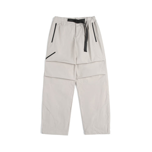 Unisex Technische Cargo-Caprihose mit elastischem Bund, integriertem Gurt und wasserdichten Reißverschlüssen Echoarchiv
