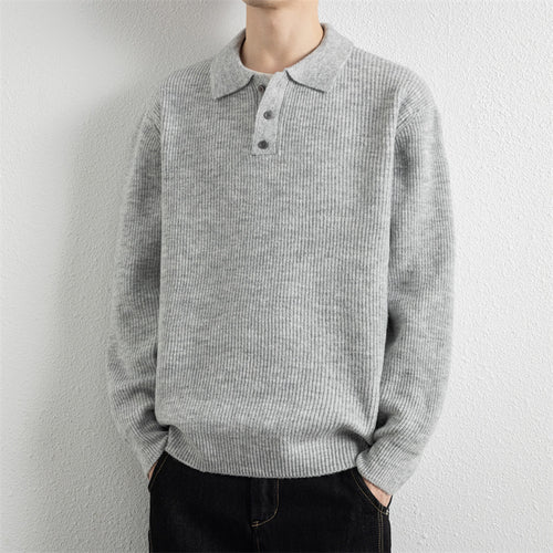 Herrenpullover mit Knopfleiste Echo Archive