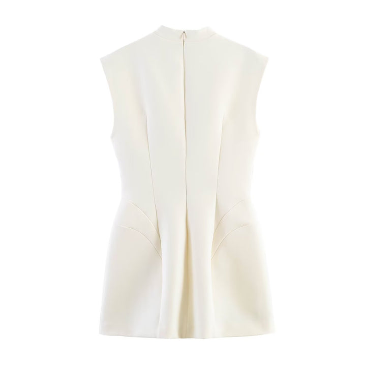 Damen figurbetontes Sommerkleid mit V-Ausschnitt und Rückenschlitz Echo Archiv