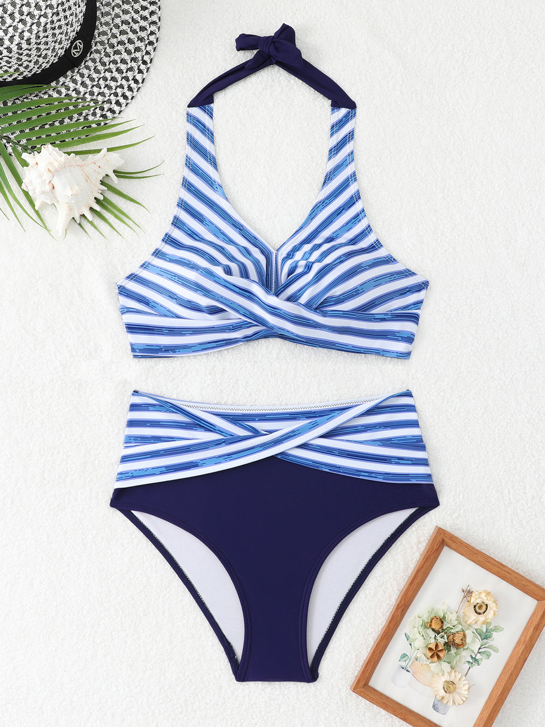Damen Sportliches Bikini-Set mit hochgeschnittenem Bund Echo Archiv