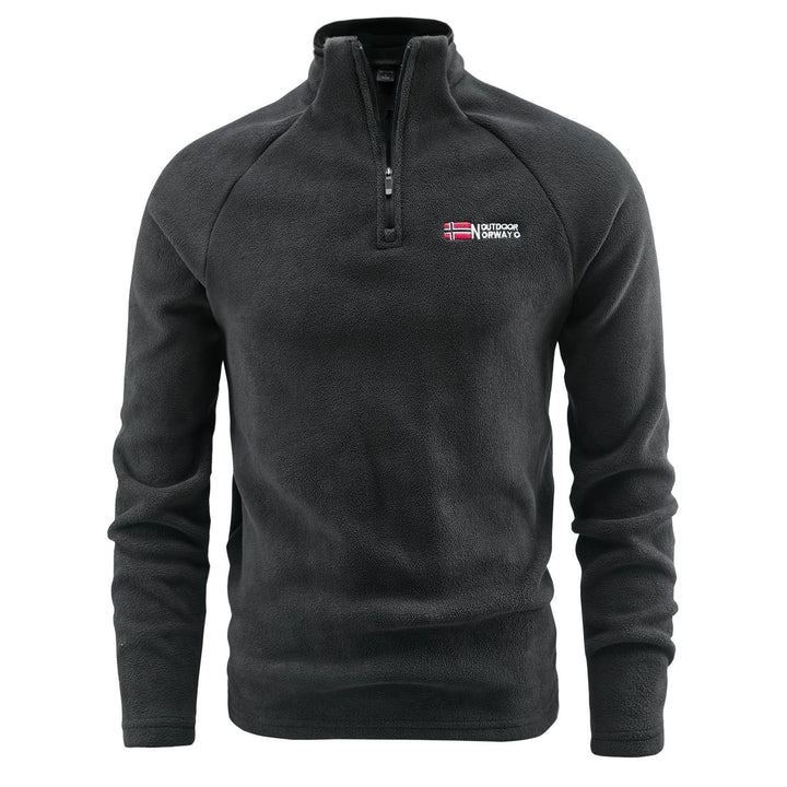 Herren Fleece-Pullover mit halbem Reißverschluss und hohem Stehkragen Echo Archiv
